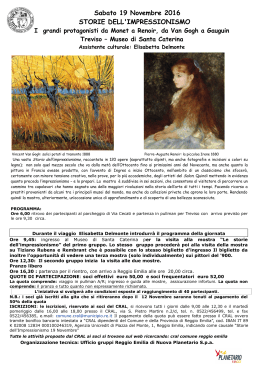 Storie dell`impressionismo Treviso 19 novembre