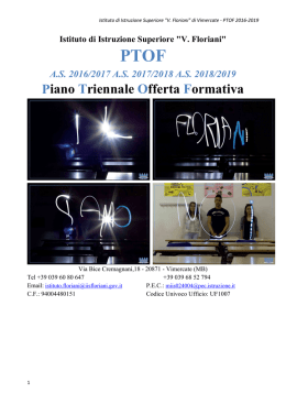 Piano Triennale Offerta Formativa