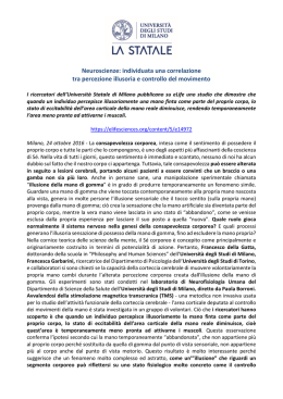 Comunicato stampa - Università degli Studi di Milano