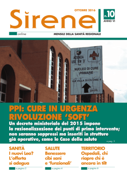 Posti di Primo intervento, domina l`incertezza I