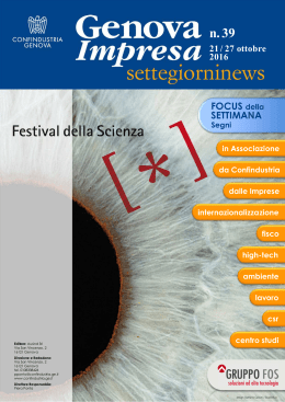 FOCUS della SETTIMANA - Liguria Business Journal