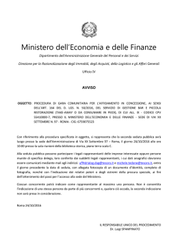 26 ottobre 2016 (PDF, 447.32 KB ) - Ministero dell`Economia e delle