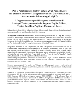 LECCE I magazzini visivi di Castelmezzano