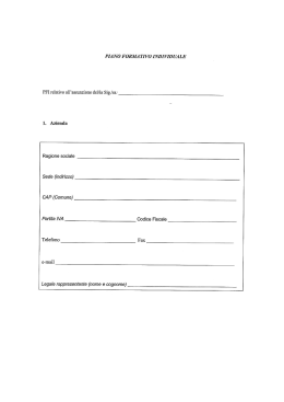 libretto formativo