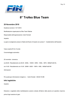 8° Trofeo Blue Team