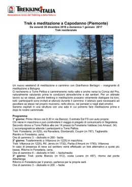 Trek e meditazione a Capodanno (Piemonte)