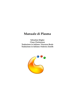 Manuale di Plasma - KDE Documentation
