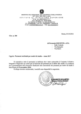 104 PERMESSI RETRIBUITI