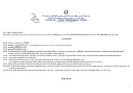 Decreto def ordinanze TAR Lazio - Ufficio Scolastico Regionale per