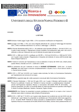 DR/2016/3360 del 24/10/2016 - Università degli Studi di Napoli