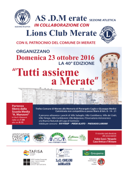 Leggi il volantino... - asd merate riapre le danze a como