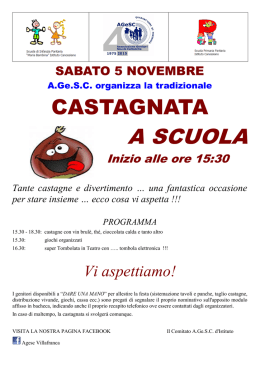 invito-castagnata-2016 - Istituto Canossiano Villafranca
