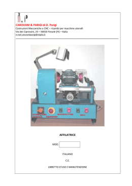 libretto d`istruzioni