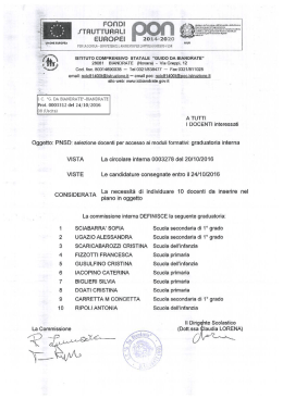 PNSD-selezione docenti-graduatoria