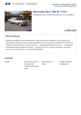 Mercedes-Benz 300 SE (1986) 6.999 EUR