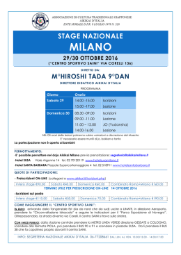 Raduno nazionale Milano Ottobre 2016
