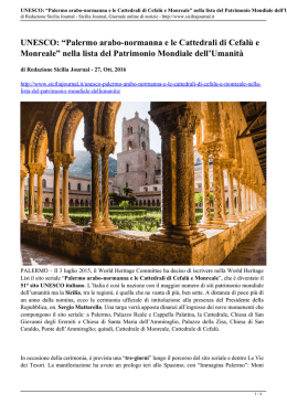 Palermo arabo-normanna e le Cattedrali di Cefalù e