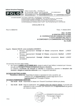 Leggi la circolare completa