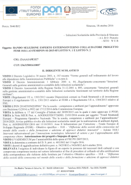 PON BANDO - Liceo ``E. Vittorini`