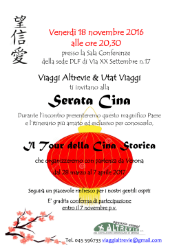 Serata Cina - DLF Verona