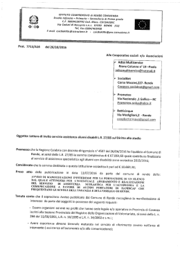 letterainvito-associazioni - Istituto Comprensivo Rende