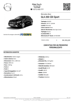 Mercedes-Benz GLA 200 CDI Sport - Stock ID: 10