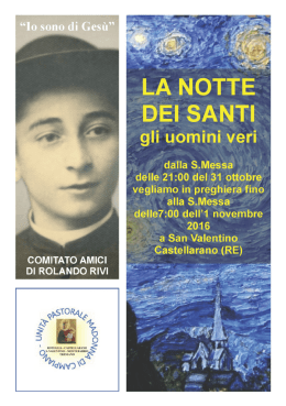 Notte dei santi 2016