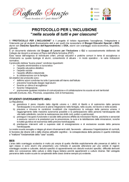Prot. Inclusione - Scuola Secondaria di I° grado Statale Raffaello