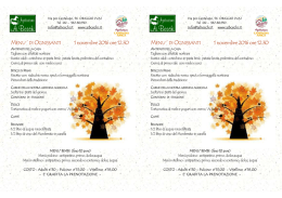 Pranzo Ognissanti - Agriturismo Ai Boschi