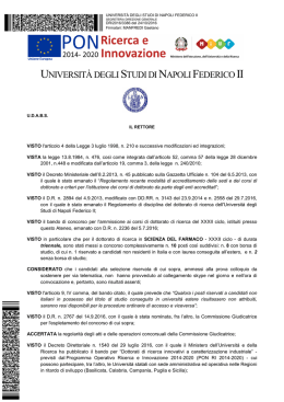 DR/2016/3386 del 24/10/2016 - Università degli Studi di Napoli