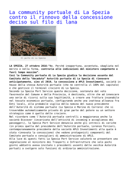 La community portuale di La Spezia contro il
