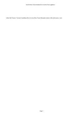 Second Edition Libro Del Tesoro: Version Castellana De Li Livres