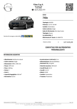 BMW 740e - Stock ID: 01-N004778