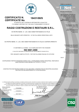Certificato IQNet 1843108s