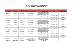 vfp4 atleti esercito 2^ immissione 2016 convocati per l`incorporazione