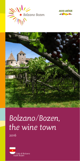 Bolzano/Bozen, the wine town