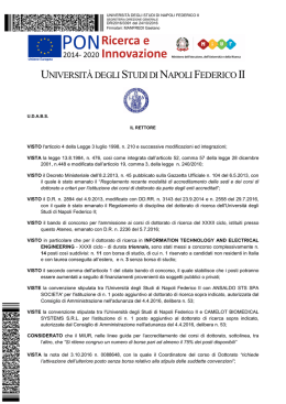 DR/2016/3391 del 24/10/2016 - Università degli Studi di Napoli