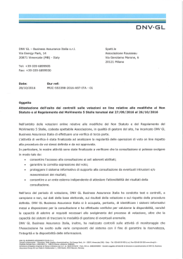 leggi la lettera di verifica