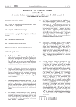 Regolamento (UE) n. 1024/2013 - EUR-Lex
