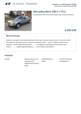 Mercedes-Benz 200 E (1992) 4.300 EUR