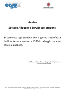 Leggi l`avviso