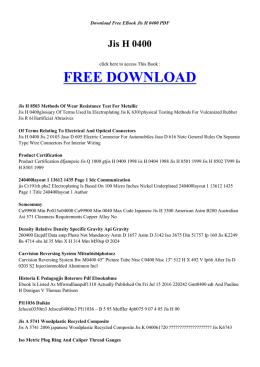 FREE JIS H 0400 PDF