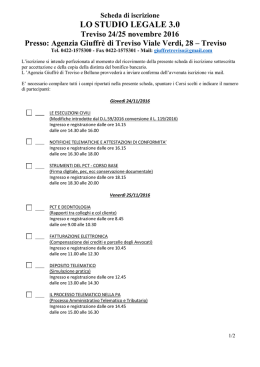 scarica il modulo iscrizione