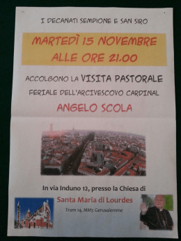 Leggi volantino - Parrocchia Santa maria di Lourdes