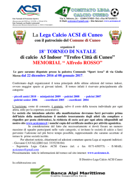 La Lega Calcio ACSI di Cuneo