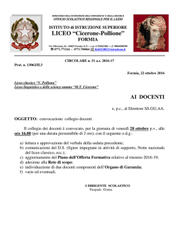 Circolare - Liceo Formia Cicerone