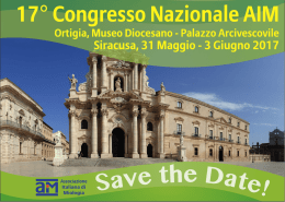 Save the Date! - Associazione Italiana di Miologia