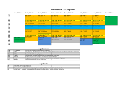 Timetable IEEE-Gasparini - IEEE
