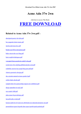 FREE ACME ADN 37W 2WN PDF