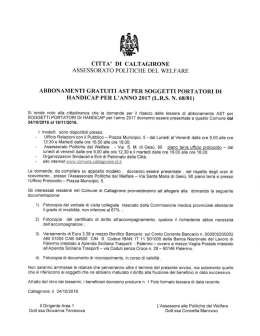 Leggi Avviso - Comune di Caltagirone